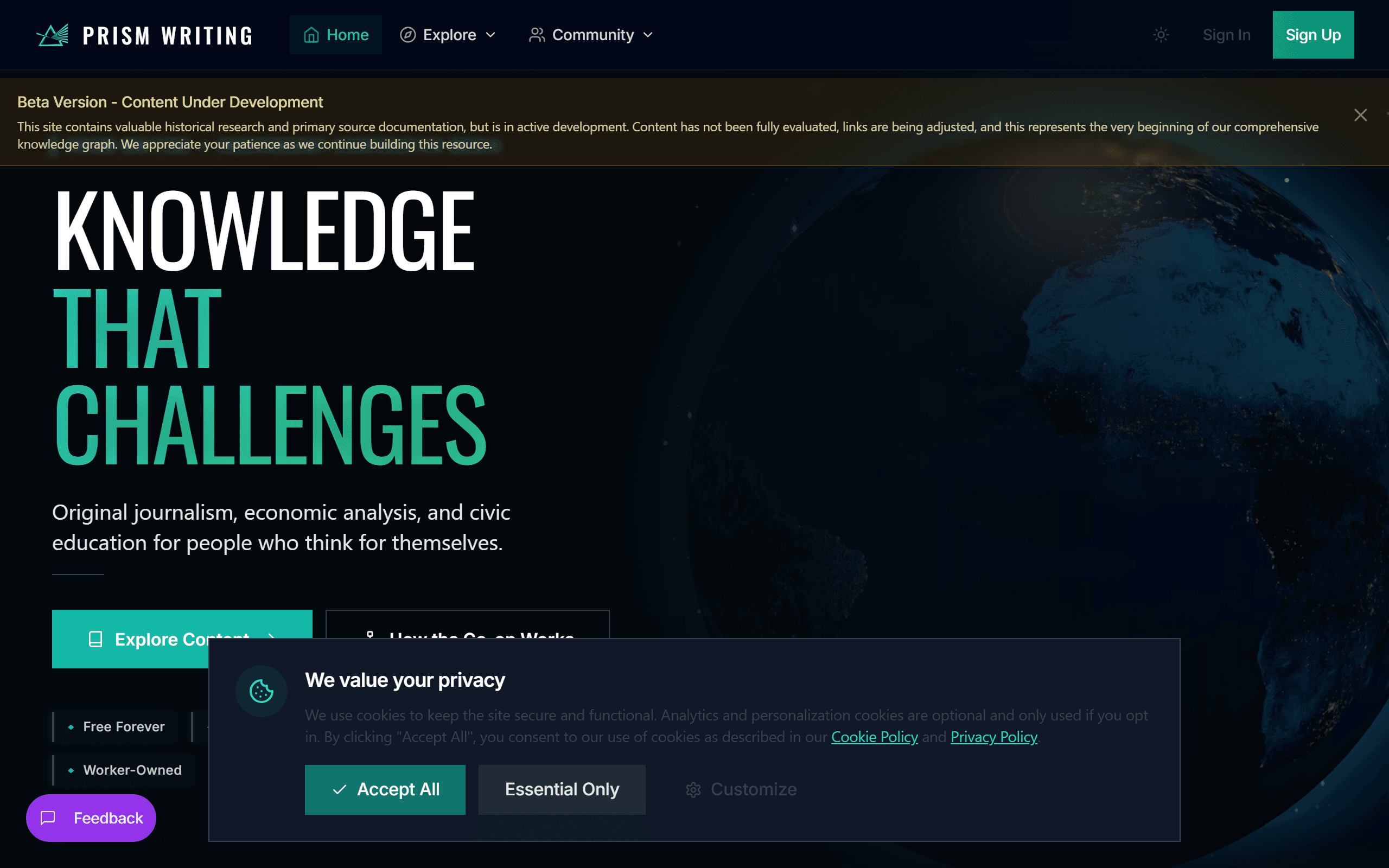 Prism Writing - new site