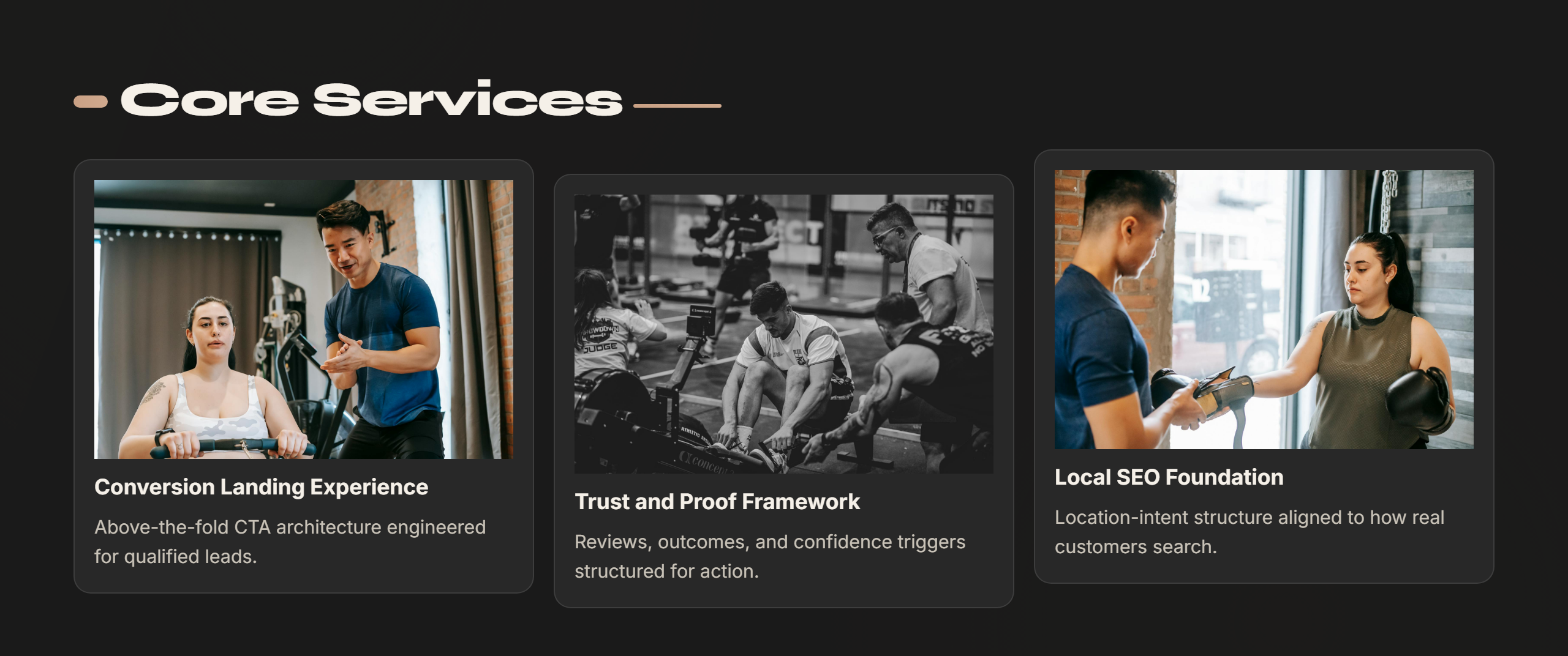 Fitness Template — Boutique Studio preview