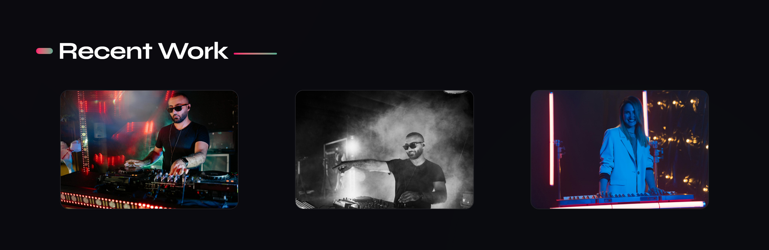 Music Artist Template — Electronic DJ preview